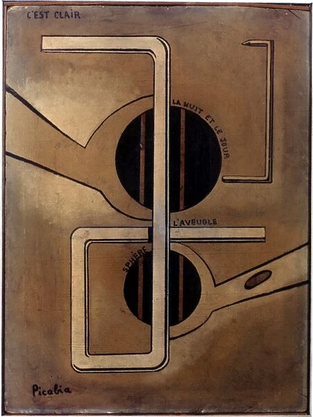 PICABIA: C EST CLAIR, c1917. C est Clair (Its Clear). Oil on board, by Francis Picabia