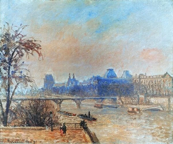 PISSARRO: SEINE, 1903. Camille Pissarro: The Seine and the Louvre. Oil on canvas, 1903