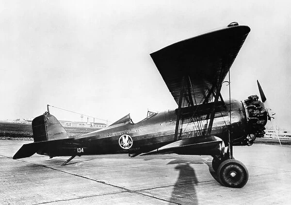 PITCAIRN AIRPLANE, 1928. A Pitcairn airplane operated by American Airlines for air mail service