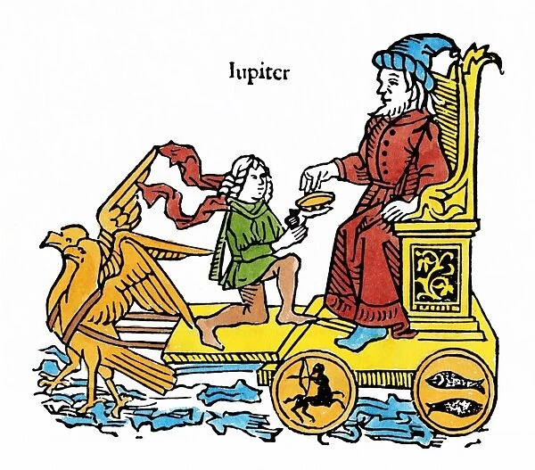 THE PLANET JUPITER, 1482. An allegoric representation