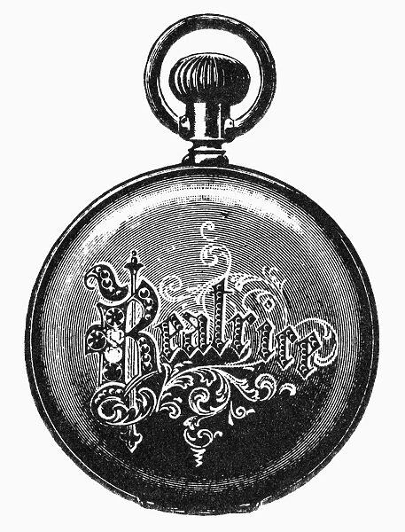 POCKET WATCH, 19th CENTURY. Design for a gold watch back, 19th century