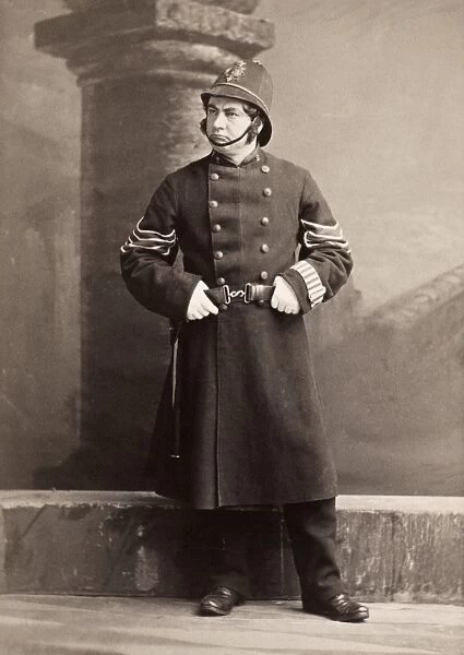 POLICE OFFICER. Late 19th century American photograph