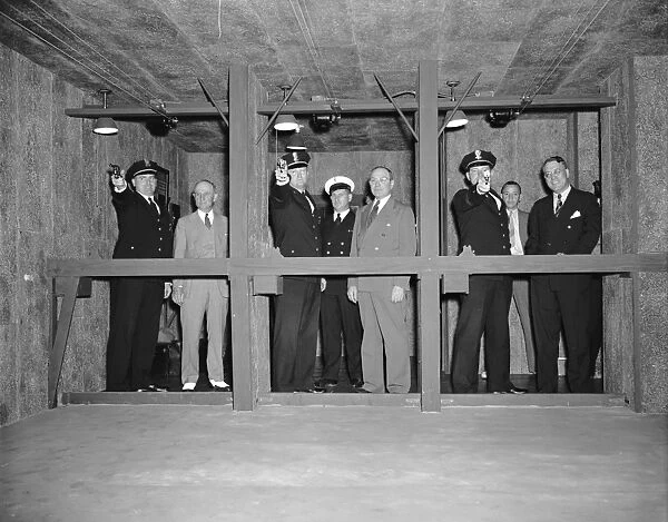 POLICE: TARGET RANGE, 1940. Officers R