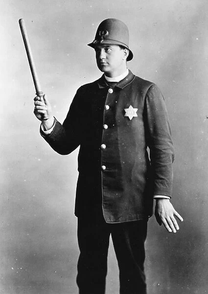 POLICEMAN, 1891. A Chicago, Illinois, police officer. Photographed in 1891