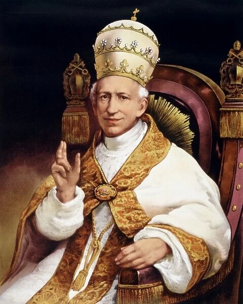 POPE LEO XIII (1810-1903). Pope, 1878-1903. Painting, c1878