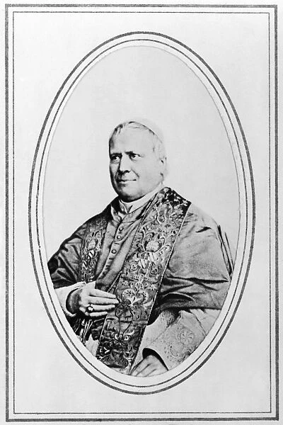 POPE PIUS IX (1792-1878). Pope, 1846-1878. Photograph, c1869