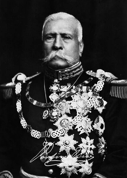 PORFIRIO DIAZ (1830-1915). Mexican general and statesman. Photograph, c1910