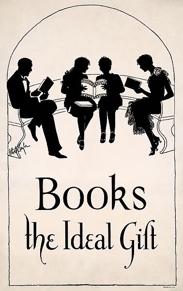 POSTER: BOOKS, c1925. Books: The Ideal Gift. Poster by Ethel Taylor, c1925