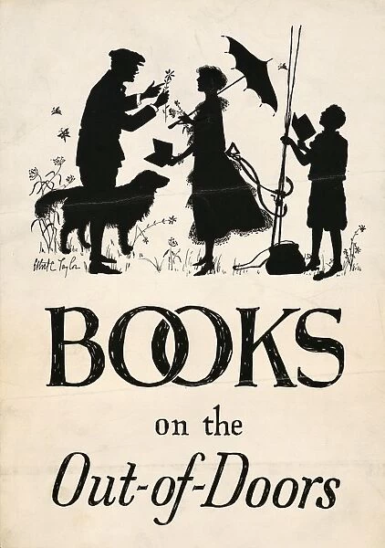 POSTER: BOOKS, c1925. Books on the out-of-doors. Poster by Ethel Taylor, c1925