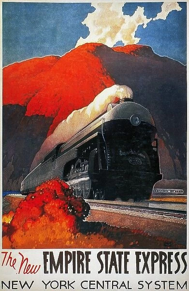 Poster, c1942, for The New Empire State Express, between New York City and East Buffalo
