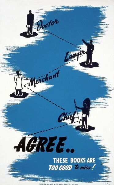 POSTER: READING, c1939. Doctor, lawyer, merchant, chief agree