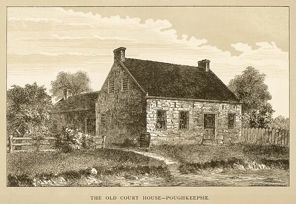 POUGHKEEPSIE: COURT HOUSE. The old court house in Poughkeepsie, New York where