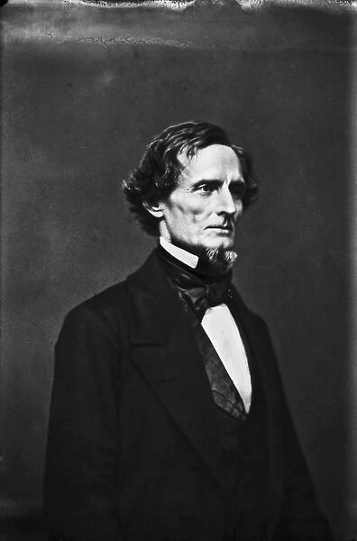 President of the Confederate States of America. Undated photograph from the Mathew Brady Studio