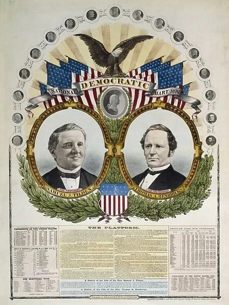 PRESIDENTIAL CAMPAIGN, 1876. Samuel L. Tilden and Thomas A