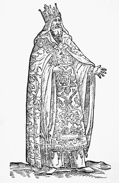 PRESTER JOHN. Legendary Christian king of Ethiopia of the 14th or 15th century