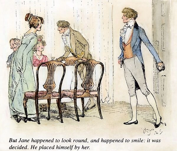 PRIDE & PREJUDICE, 1894. But Jane happened to look round, and happened to smile: it was decided