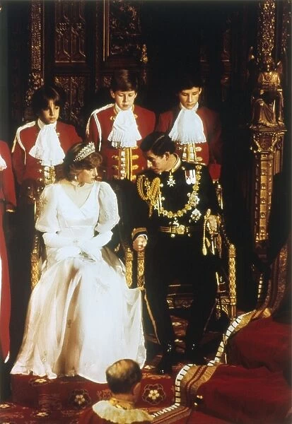 PRINCE CHARLES AND DIANA. Prince and Princess of Wales, photographed c1981