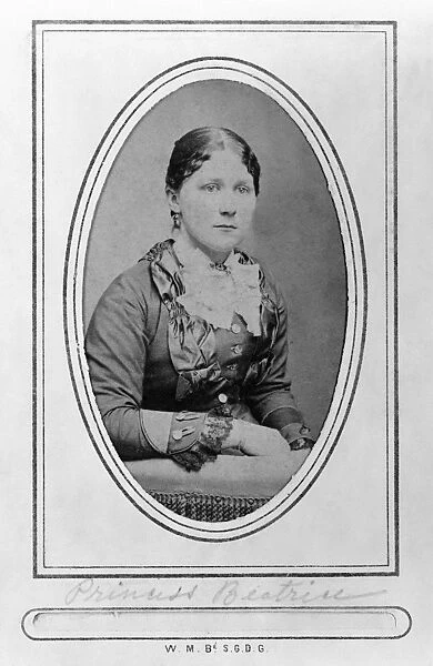 PRINCESS BEATRICE (1857-1944). Princess Henry of Battenberg. Photograph, c1880