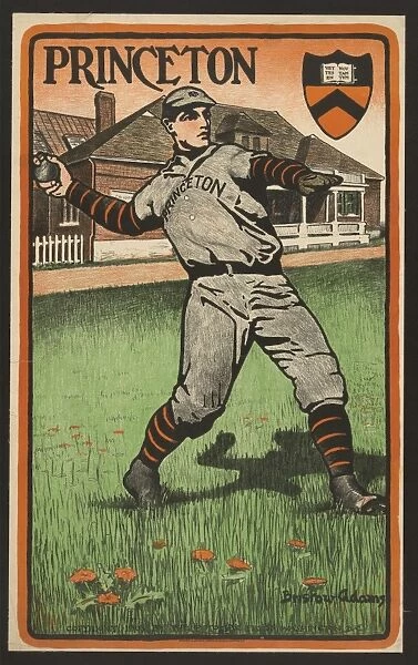 PRINCETON BASEBALL, c1903. Member of the Princeton University baseball team about