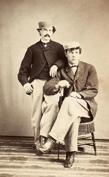 PRINCETON: STUDENTS, 1866. Two undergraduates of Princeton University