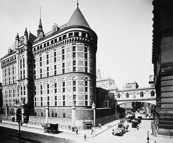 PRISONS: THE TOMBS, 1913. The Tombs, New York Citys main prison at Leonard and Centre Streets