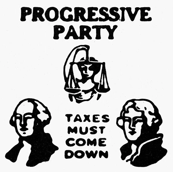 PROGRESSIVE PARTY, 1924. Progressive Party campaign symbol for Robert La Follette, 1924