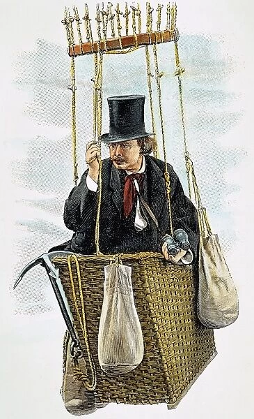 Pseudonym, Nadar. French writer, caricaturist and photographer: detail from advertising endorsement, 1897, for the French tonic, Vin Mariani