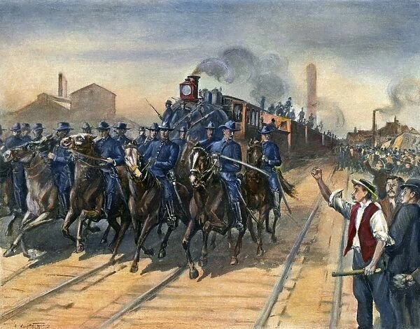 PULLMAN STRIKE, 1894. The end of the Pullman Company strike