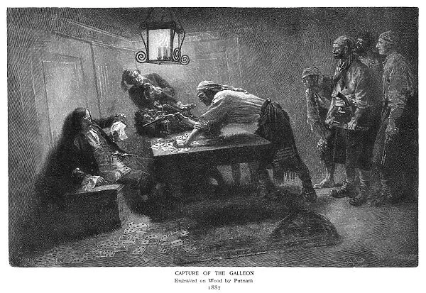PYLE: PIRATES, 1887. Capture of the Galleon. Wood engraving after a drawing by Howard Pyle