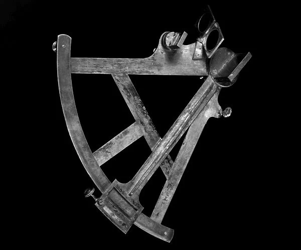 Quadrant used to set the angle of a gun barrel, owned by American naval commander John Paul Jones, late 18th century