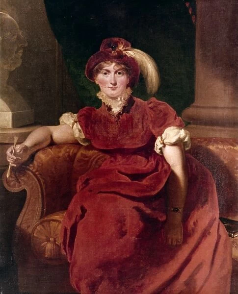 QUEEN CAROLINE. Queen Caroline of Brunswick (1768-1821). Canvas by Thomas Lawrence
