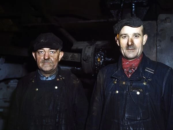 RAILWAY WORKERS, 1942. Workers in the Chicago and North Western Railway Company