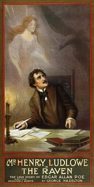 THE RAVEN, c1908. The Raven: The Love Story of Edgar Allan Poe, by George Hazelton