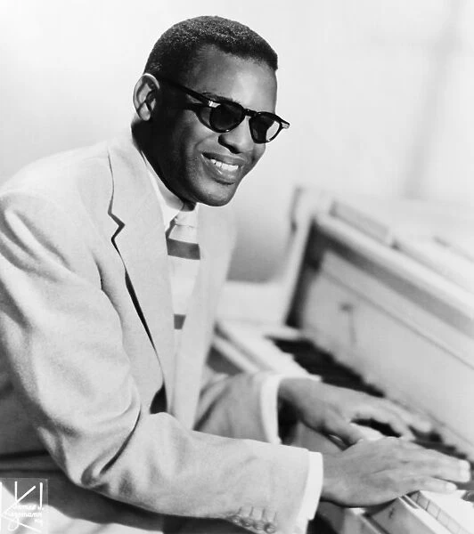 RAY CHARLES (1930-2004). American musician. Photograph by James Kriegsmann, 1960