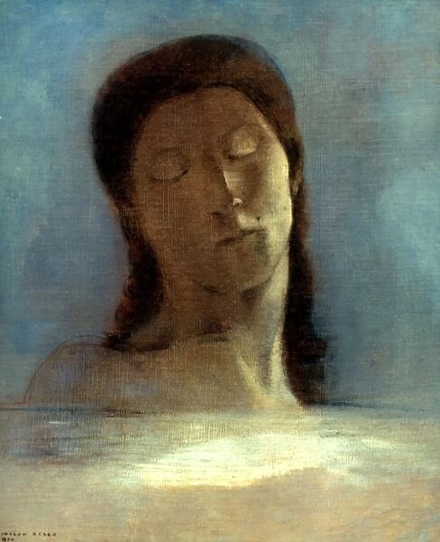 REDON: CLOSED EYES, 1890. Odilon Redon: The Closed Eyes. Oil on canvas, 1890