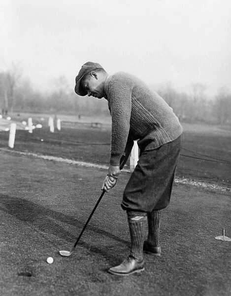 REINALD WERRENRATH (1883-1953). American baritone singer. Photographed playing golf