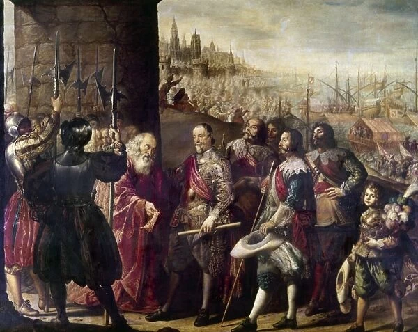RELIEF OF GENOA, 1635. Oil on canvas, 1635, by Antonio de Pereda