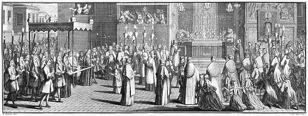 RELIGION: CORPUS CHRISTI. The Procession of ye B. Sacrament on Corpus Christi-Day