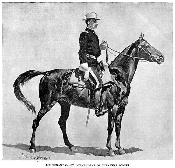 REMINGTON: LIEUTENANT, 1890. Lieutenant Casey, Commandant of Cheyenne Scouts