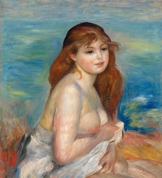 RENOIR: AFTER THE BATH. Oil on canvas, Pierre-Auguste Renoir, c1886
