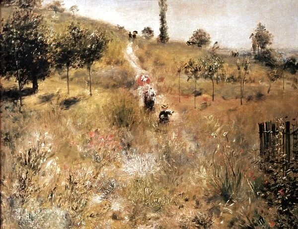 RENOIR: HERBES, c1876-77. Pierre Auguste Renoir: Chemin montant dans les hautes herbes. Canvas, c1876-77