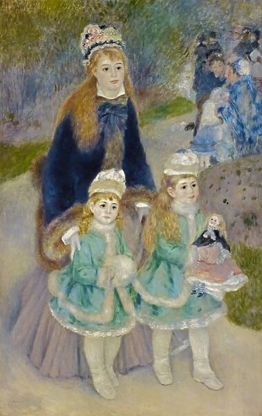 RENOIR: LA PROMENADE, C1875. Mother and Children (La Promenade). Oil on canvas