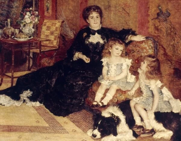 RENOIR: MME CHARPEN. 1878. Pierre Auguste Renoir: Madame Charpentier and her children. Canvas, 1878