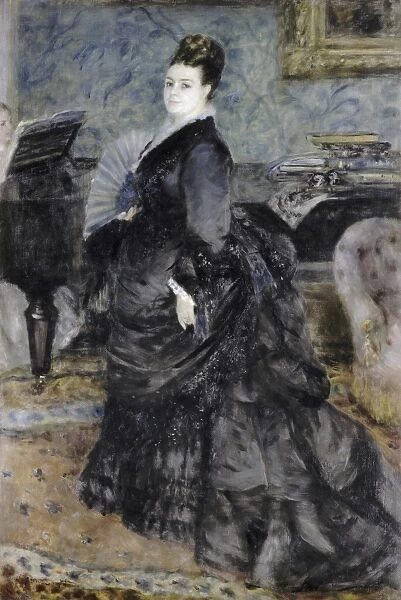 RENOIR: PORTRAIT, 1874. Portrait of a Woman, called Mme Georges Hartmann. Oil on canvas