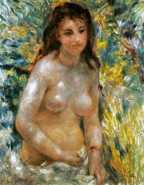 RENOIR: TORSO, c1876. Pierre Auguste Renoir: Torse de femme au soleil. Canvas, c1876