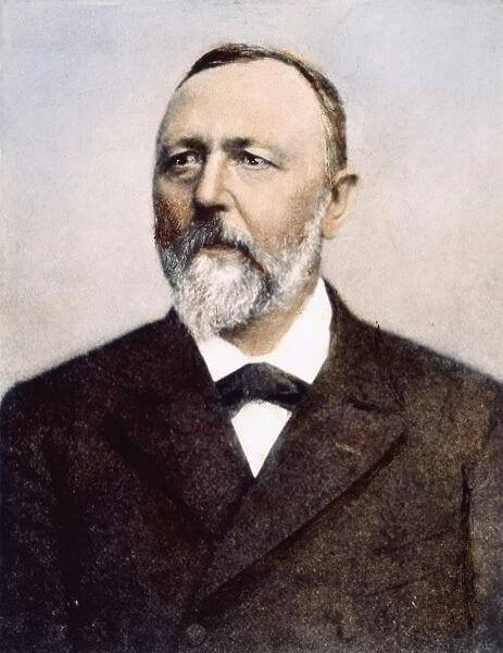 RICHARD von KRAFFT-EBING (1840-1902). German neuropsychiatrist. Oil over a photograph, n