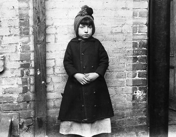 RIIS: IMMIGRANT GIRL, 1892. I Scrubs. Little Katie, who keeps house in West 49th Street