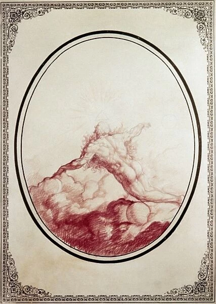 RIMMER: GOD CREATING, 1869. God the Father Creating. Drawing, 1869, by William Rimmer