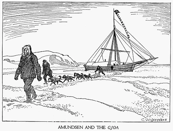 ROALD AMUNDSEN (1872-1928). Norwegian polar explorer
