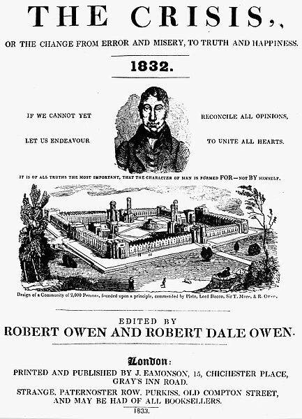 ROBERT OWEN: THE CRISIS. Welsh manufacturer and social reformer